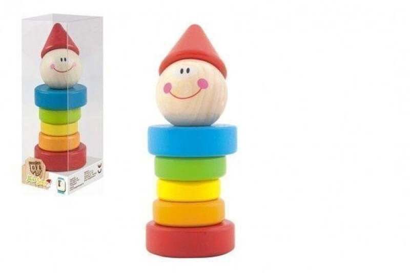 Dřevěná figurka Šašek / Wooden Toys (poškozené)