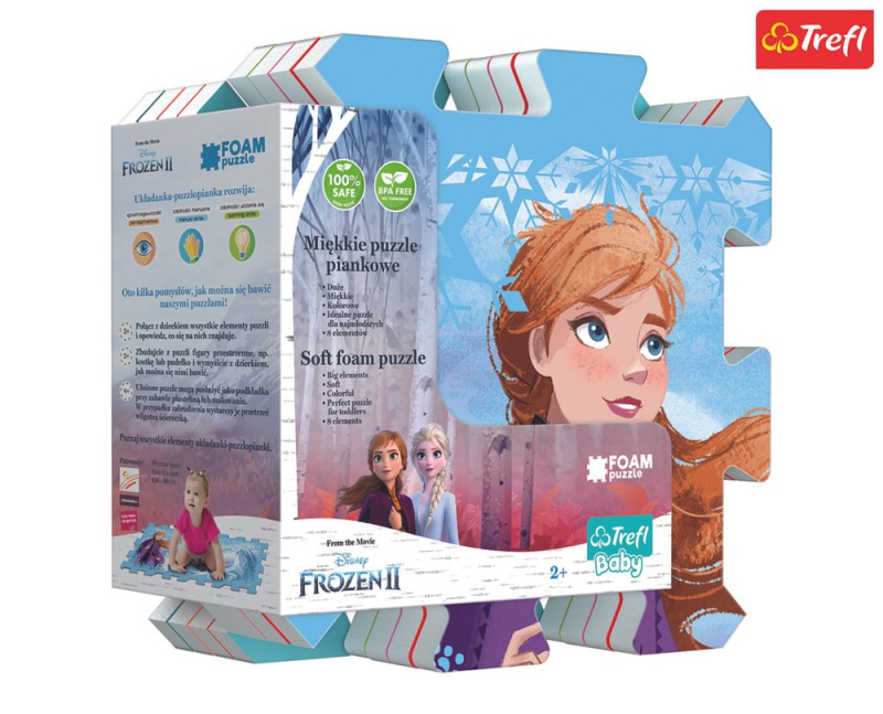 Trefl Pěnové puzzle Ledové království II/Frozen II 118x60cm 8ks v sáčku
