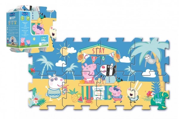 Trefl Pěnové puzzle Prasátko Peppa 32x32cm 8ks v sáčku