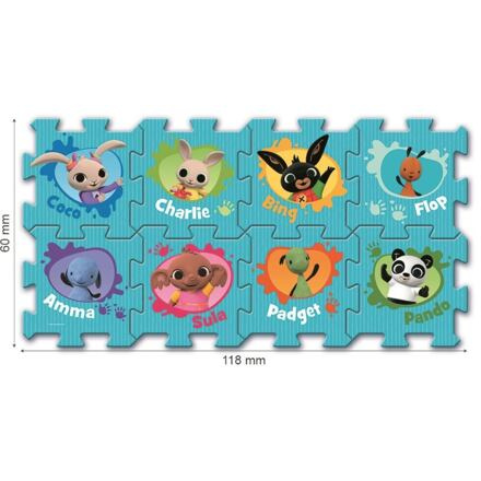 Trefl Pěnové puzzle Bing Bunny 32x32x1,5cm 8ks ve fólii