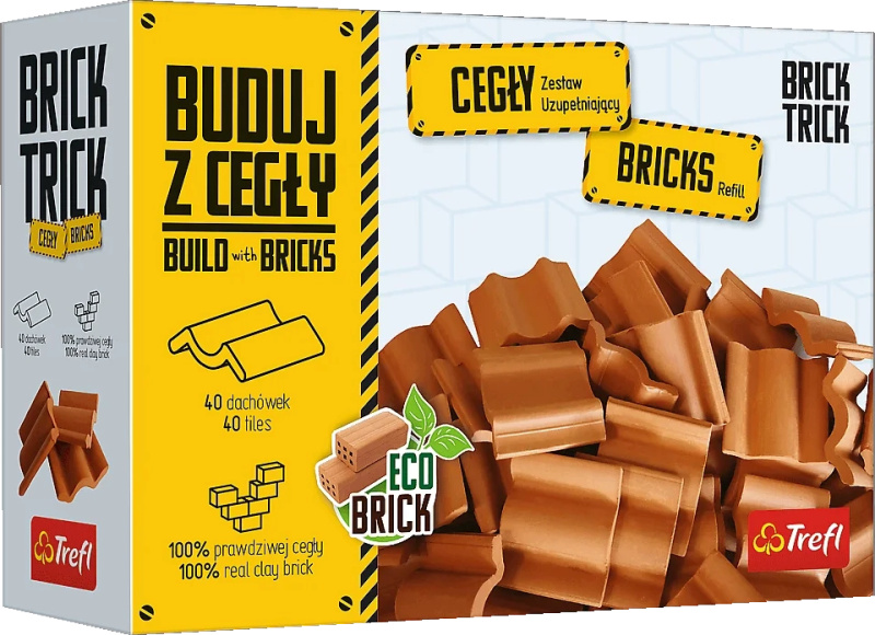 Trefl Brick Trick Náhradní balení střešních tašek 40 ks