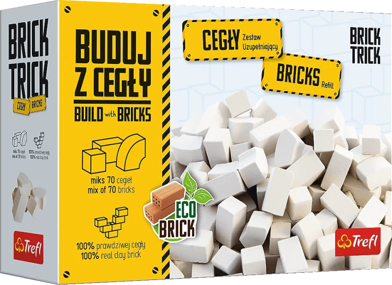 Trefl Brick Trick Náhradní balení bílých cihel 70 ks