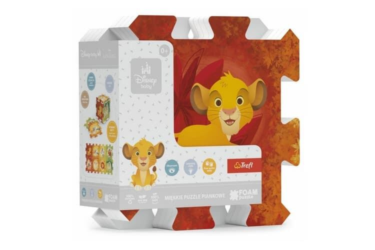 Trefl Pěnové puzzle Lví král 32x32x1cm 8ks v sáčku 0m+