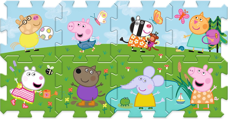 Trefl Pěnové puzzle Prasátko Peppa/Peppa Pig 32x32x1cm 8 ks