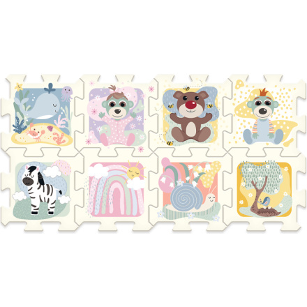 Trefl Pěnové puzzle Babies and the Bear 32x32x1cm 8 ks