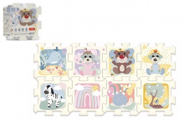 Trefl Pěnové puzzle Babies and the Bear 32x32x1cm 8 ks