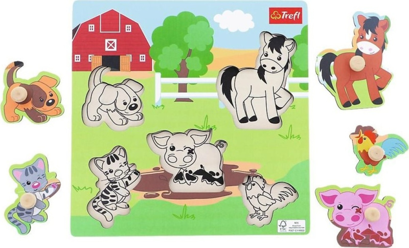 Trefl vkládačka Farma