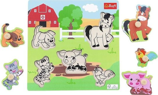Trefl vkládačka Farma