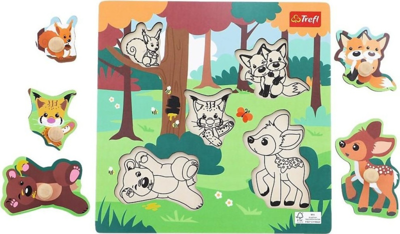 Trefl vkládačka Les