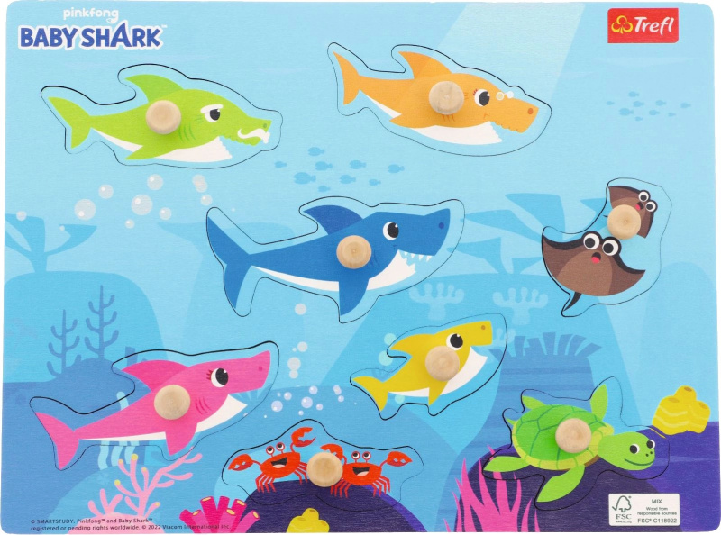 Trefl vkládačka Baby Shark