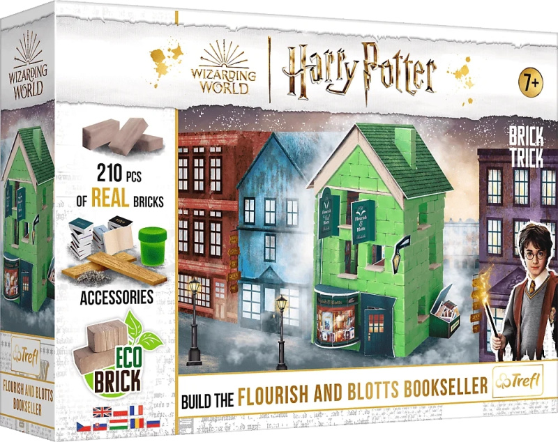 Trefl Brick Trick Harry Potter: Knihkupectví Krucánky a Kaňoury M 210 ks