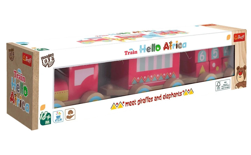 Dřevěný vláček Africa Trefl