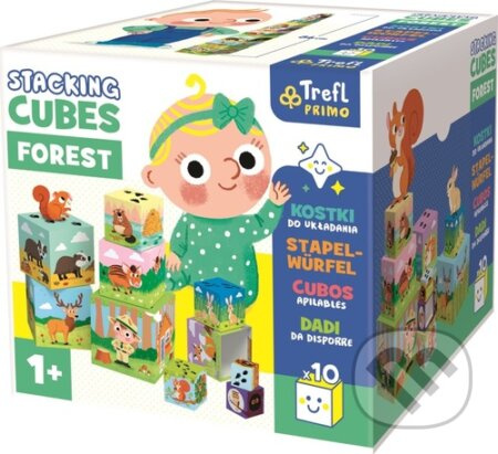 TREFL Baby stohovací kostky Les