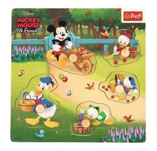 Trefl mini dřevěné puzzle Mickey Mouse