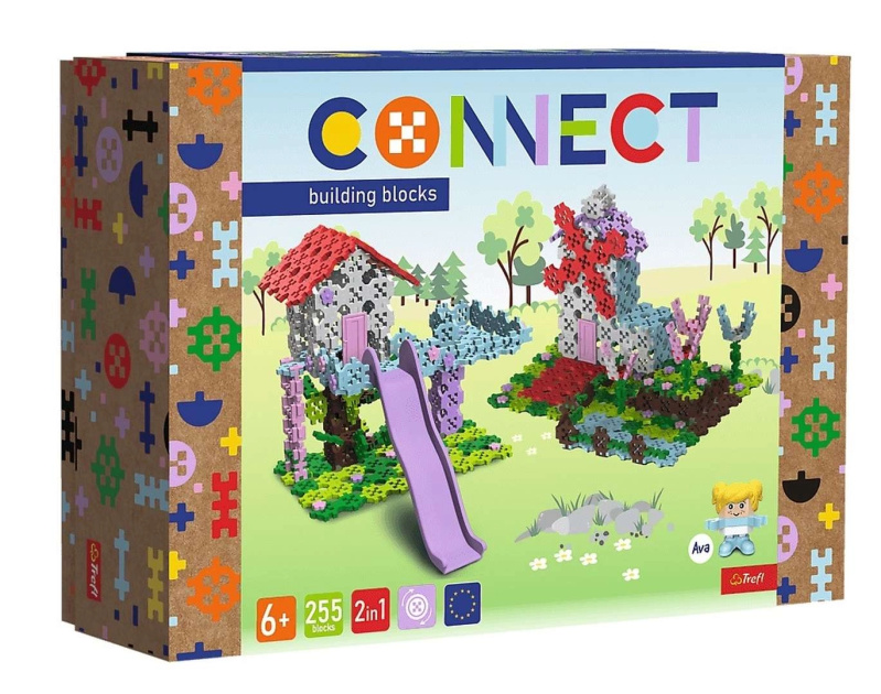 Stavebnice 2v1 domek na stromě / větrný mlýn Trefl Connect (255 dílků)