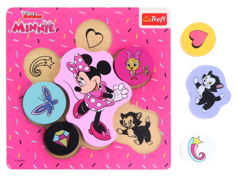 Trefl Dřevěné puzzle pro nejmenší (Sladká a roztomilá - Minnie Mouse)