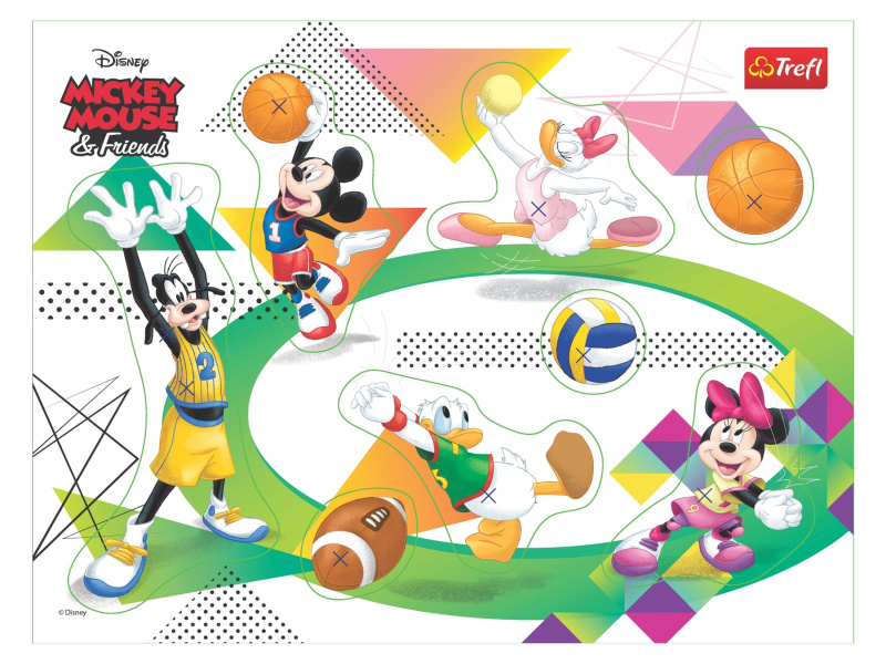Trefl Dřevěné vkládací puzzle (Mickey Mouse a přátelé)