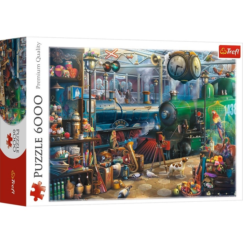 Puzzle 6000 dílků – železniční stanice