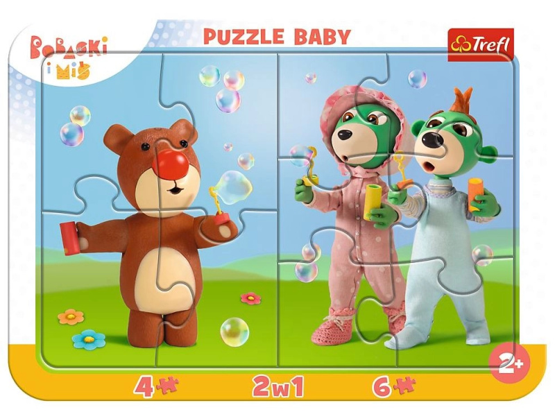 Rámkové puzzle pro nejmenší – Zábavné bobásky (TREFL)