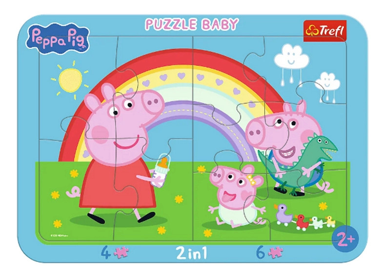 Baby rámečkové puzzle Malá Peppa