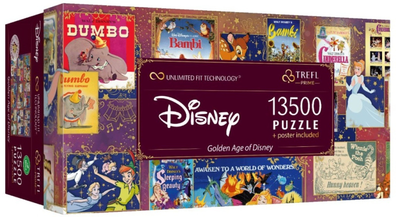 TREFL Puzzle UFT Zlatý věk Disney 13500 dílků