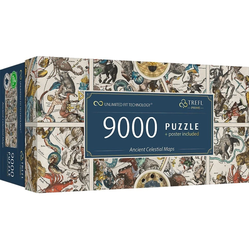 TREFL Puzzle UFT Staré nebeské mapy souhvězdí 9000 dílků