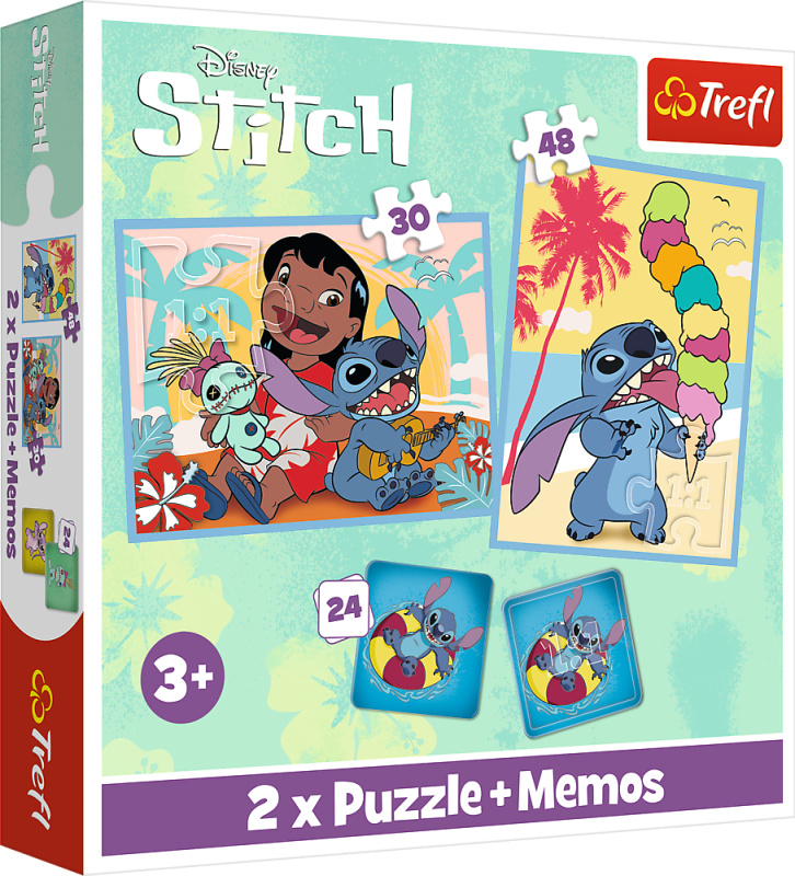 Trefl Sada 3v1 Lilo & Stitch: Šťastný deň