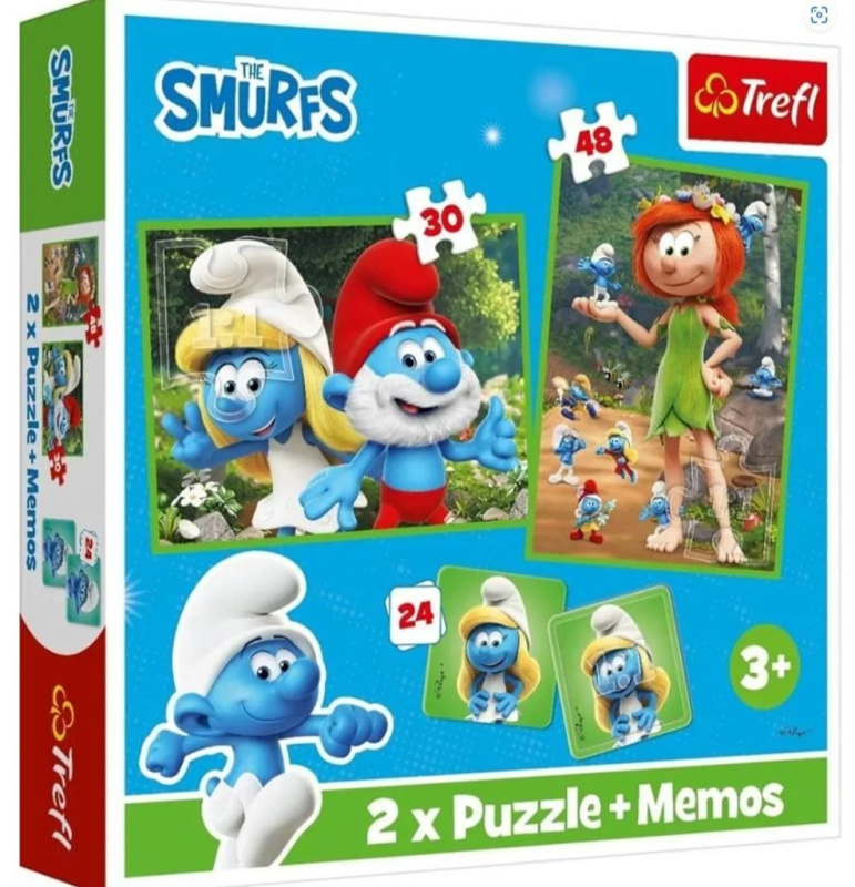 Trefl Šmoulové 30 + pexeso 48 dílků