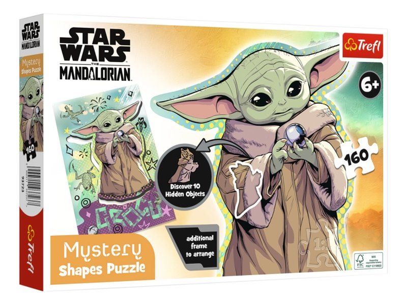 Trefl Puzzle Mystery Shapes, 160 dílků (Mandalorian – Star Wars)