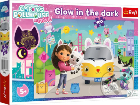 Svítící puzzle Gábinin kouzelný domek 100 dílků