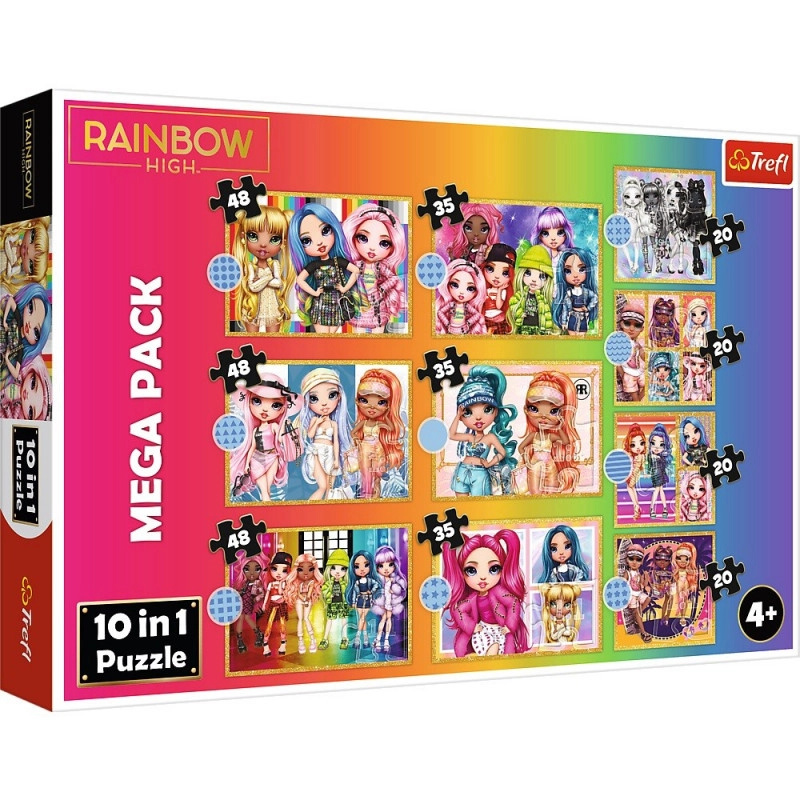 Trefl 10v1 Rainbow High kolekce módních panenek 90600