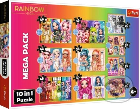 Trefl 10v1 Rainbow High kolekce módních panenek 90600