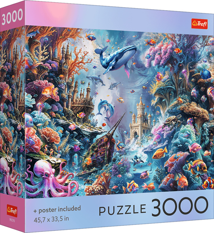 Puzzle Trefl 3000 dílků Život pod mořskou hladinou