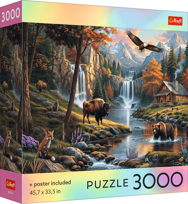 Puzzle Trefl 3000 dílků Divoká příroda