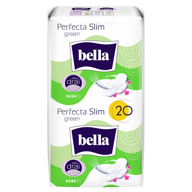 BELLA Perfecta Slim Green vložky 20 ks