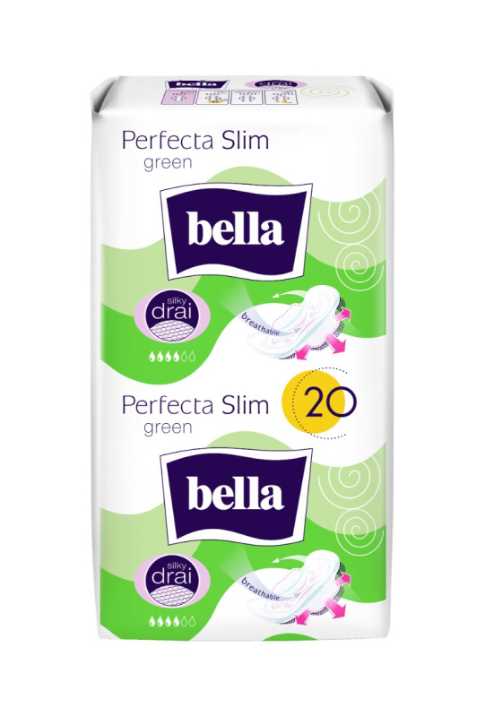 BELLA Perfecta Slim Green vložky 20 ks