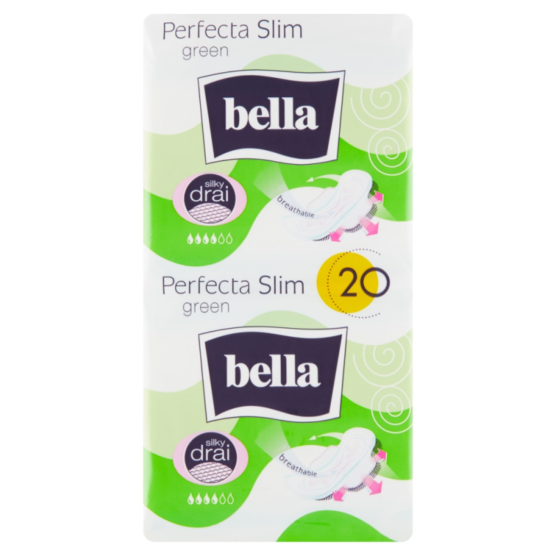 BELLA Perfecta Slim Green vložky 20 ks