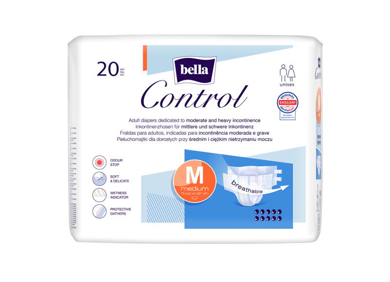 BELLA Control plenkové kalhotky M 20 kusů
