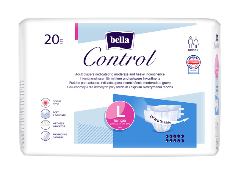 BELLA Control plenkové kalhotky L 20 kusů