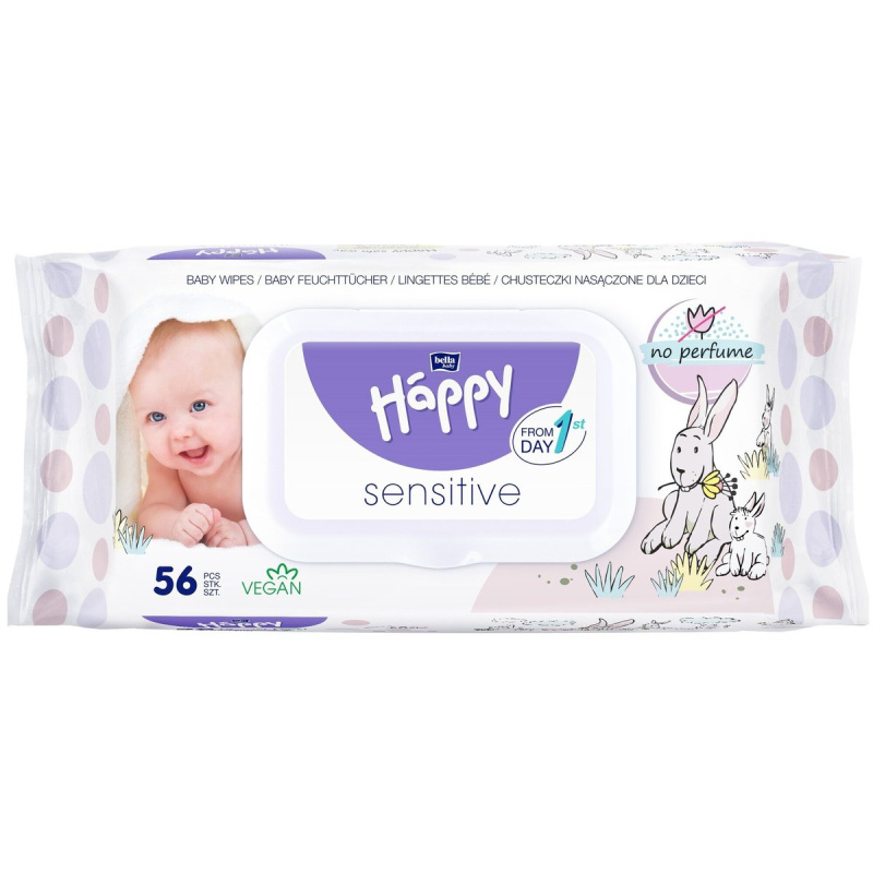 Bella Baby Happy Sensitive čistící ubrousky