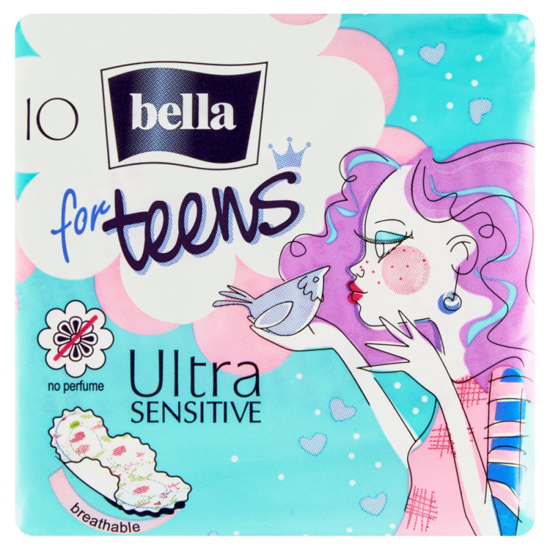 BELLA For Teens Ultra Sensitive vložky pro dívky 10 ks