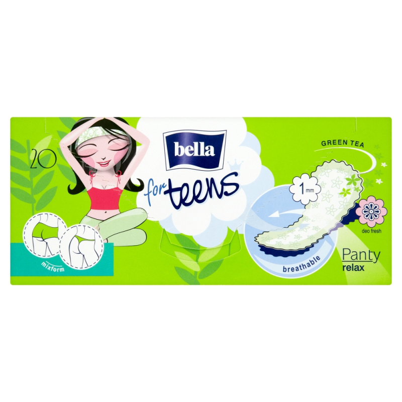 BELLA For Teens Relax slipové vložky pro dívky 20 ks