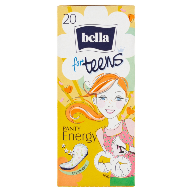 BELLA For Teens Energy slipové vložky pro dívky 20 ks