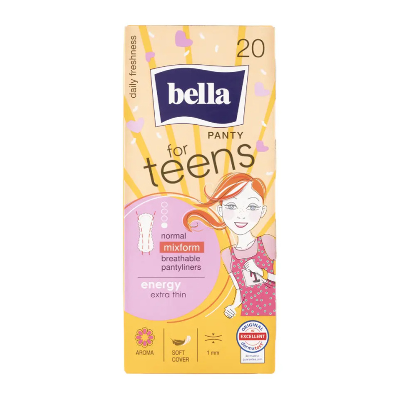 BELLA For Teens Energy slipové vložky pro dívky 20 ks