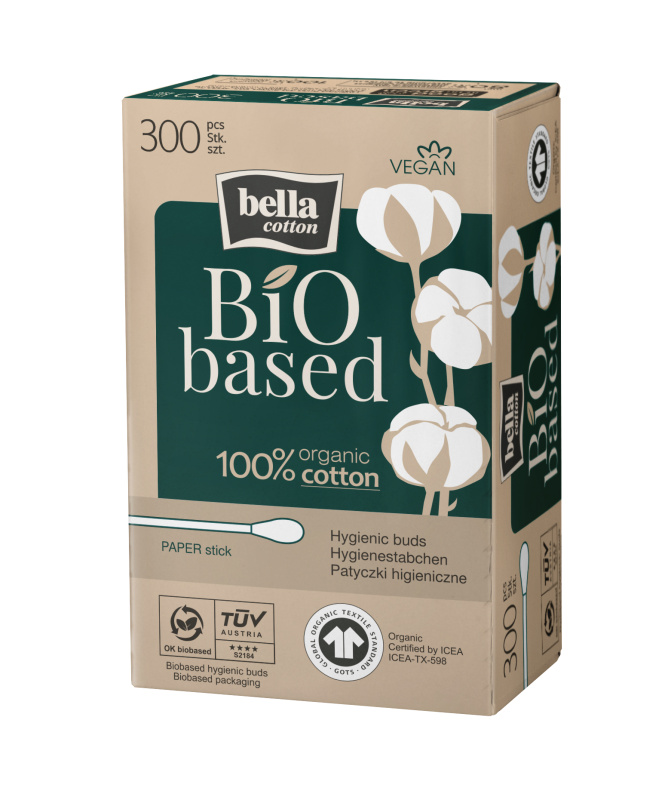 BELLA Cotton BIO based vatové tyčinky 300 ks
