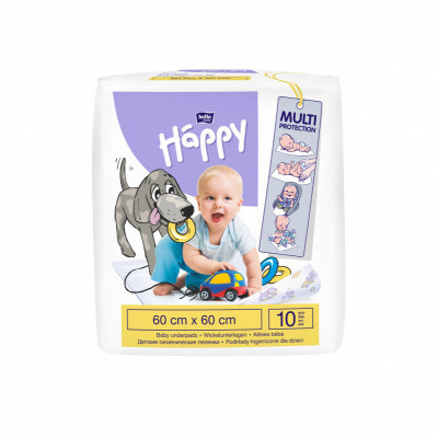 Bella Baby Happy SIze L jednorázové přebalovací podložky 60x60 cm 10 ks