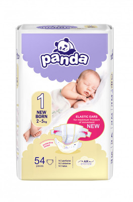 Panda dětské plenky Newborn á 54 ks