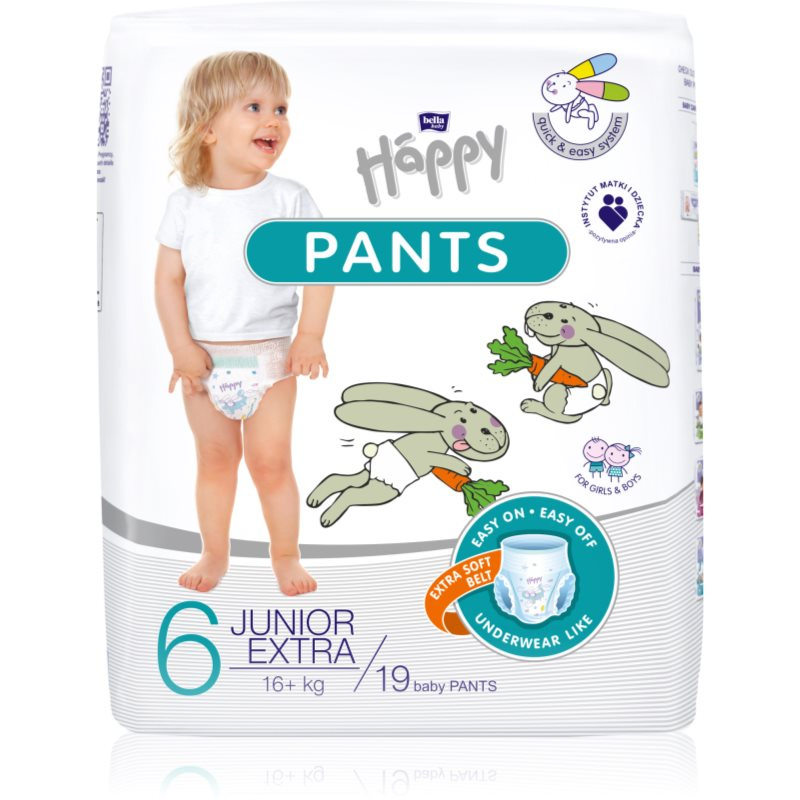 Bella Baby Happy Pants jednorázové plenkové kalhotky 16+ kg (velikost 6)