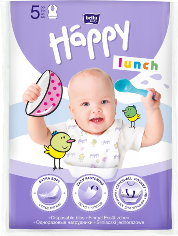 Bella Baby Happy Lunch bryndák jednorázový 5 ks