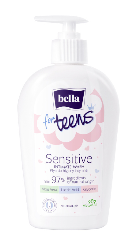 BELLA For Teens Sensitive gel pro intimní hygienu pro dívky 300 ml